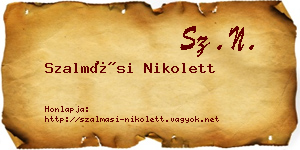 Szalmási Nikolett névjegykártya